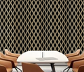 Acoustic Waved Wall Panel - Dark Oak 2.4m x 0.6m (4 Pieces)