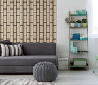 Acoustic Brick Wall Panel - Natural Oak 2.4m x 0.6m (4 Pieces)
