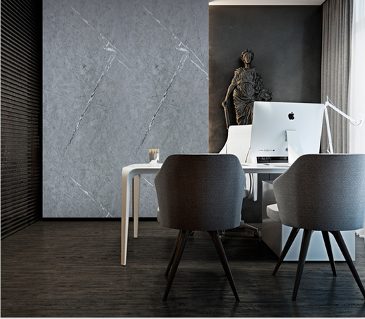 Grey Marble Effect UPVC Wall Panel Covering 60x240cm (4 Pieces)