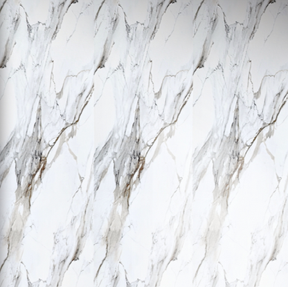 White & Gold Marble Effect UPVC Wall Panel Covering 60x240cm (4 Pieces)