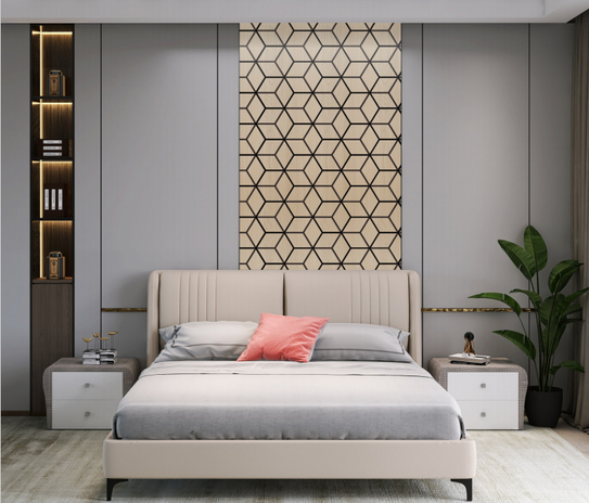 Acoustic Block Wall Panel - Oak  2.4m x 0.6m (4 Pieces)