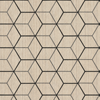 Acoustic Block Wall Panel - Dark Oak 2.4m x 0.6m (4 Pieces)
