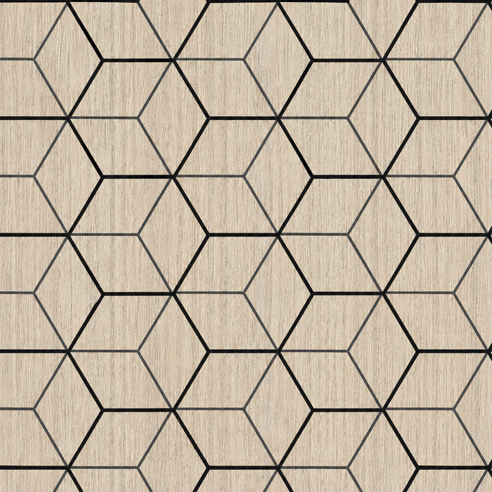Acoustic Block Wall Panel - Dark Oak 2.4m x 0.6m (4 Pieces)