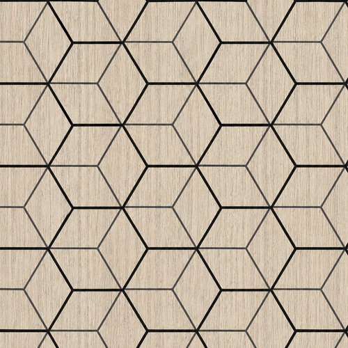Acoustic Block Wall Panel - Dark Oak 2.4m x 0.6m (4 Pieces)