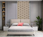 Acoustic Block Wall Panel - Dark Oak 2.4m x 0.6m (4 Pieces)