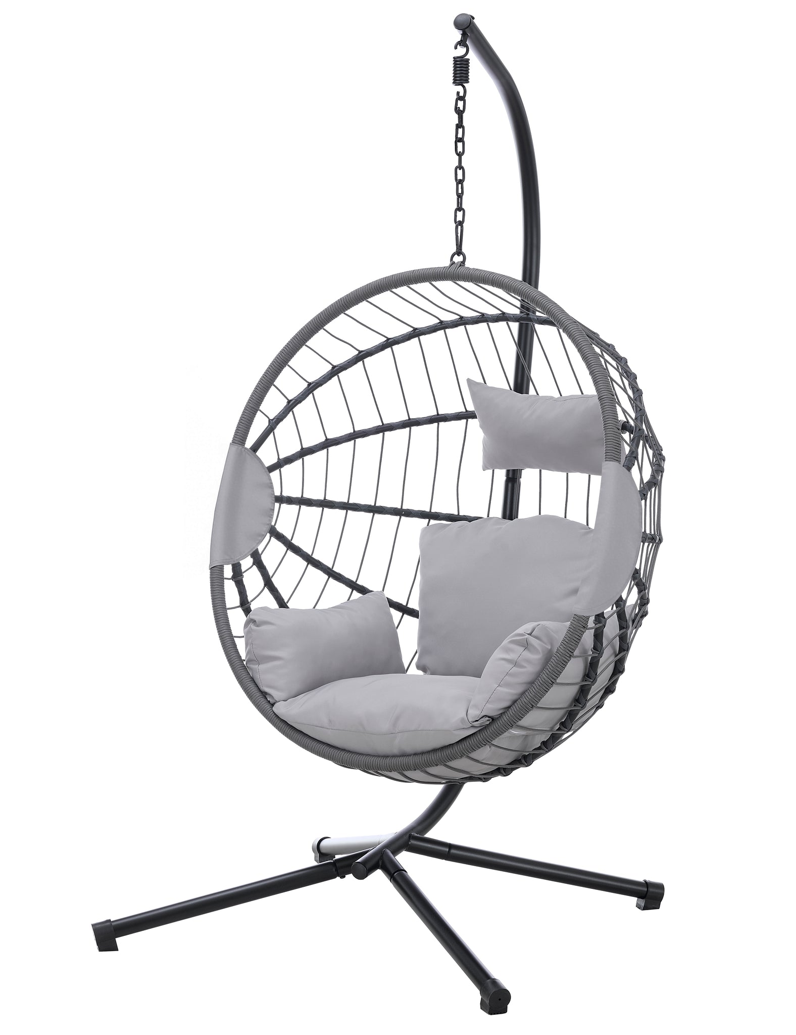 Hanging Egg Chair for Indoor and Outdoor - Light Grey