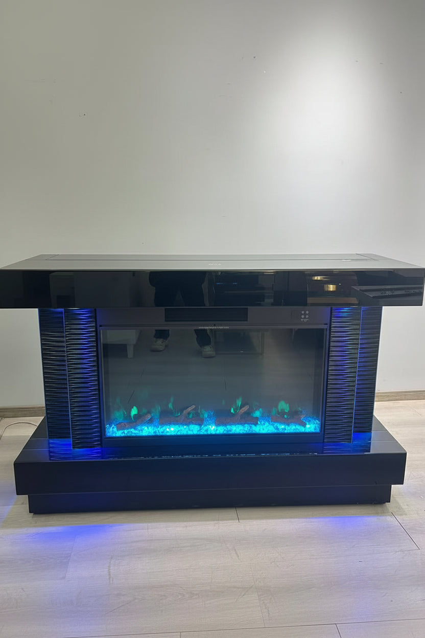 Bianco Hidden TV Lift Fireplace