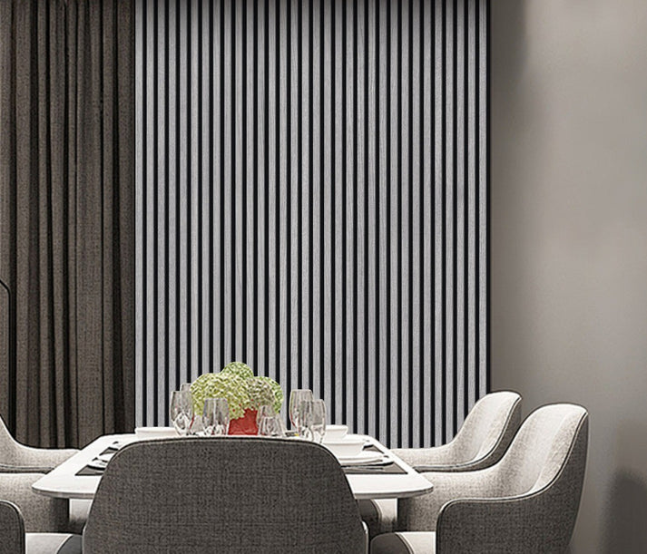 Grey PVC Seamless Wall Panel 240 x 30cm (8 Pieces)