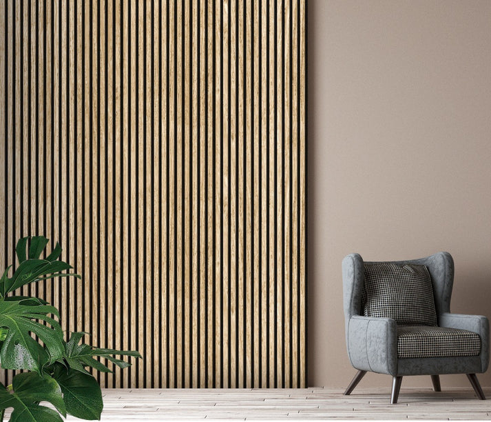 White Oak PVC Seamless Wall Panel 240 x 30cm (8 Pieces)