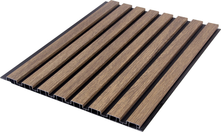 Dark Oak PVC Seamless Wall Panel 240 x 30cm (8 Pieces)