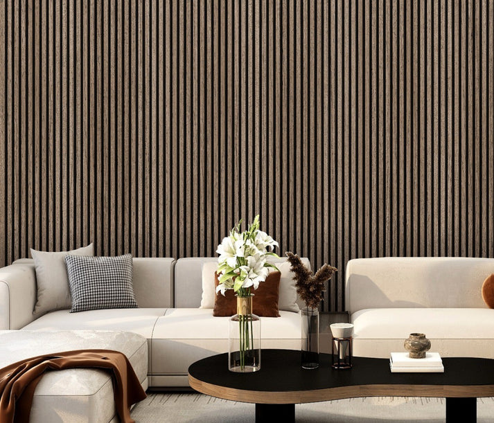 Dark Oak PVC Seamless Wall Panel 240 x 30cm (8 Pieces)