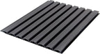 Black PVC Seamless Wall Panel 240 x 30cm (8 Pieces)