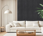 Black PVC Seamless Wall Panel 240 x 30cm (8 Pieces)