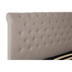 Orlando Light Grey Double Ottoman Bed