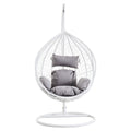 Goa Cut Out Sides White Hanging Chair