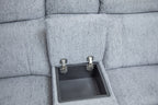Owen Electric Recliner Sofa Grey Large Corner