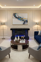 Bianco Hidden TV Lift Fireplace