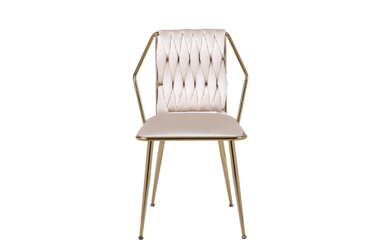 Daisy Cream Gold Dining Chair