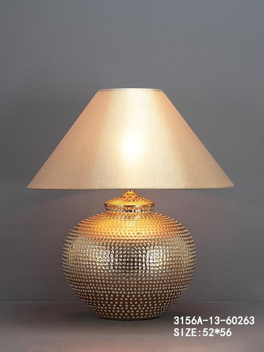 Round Gold Table Lamp