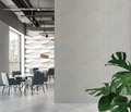 Acoustic Slatted Wall Panel - Concrete 3 Sided With White Felt 2.4m x 0.6m (4 Pieces)