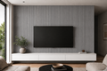 Acoustic Small Curved Wall Panel - Grey Oak 2.4m x 0.6m (4 Pieces)