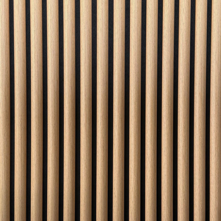 Acoustic Small Curved Wall Panel - Oak 2.4m x 0.6m (4 Pieces)