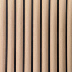 Acoustic Curved Wall Panel - Oak 2.4m x 0.6m (4 Pieces)