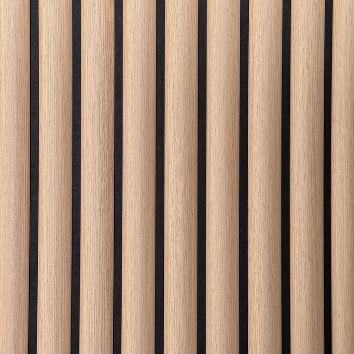 Acoustic Curved Wall Panel - Oak 2.4m x 0.6m (4 Pieces)