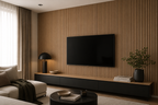Acoustic Curved Wall Panel - Oak 2.4m x 0.6m (4 Pieces)