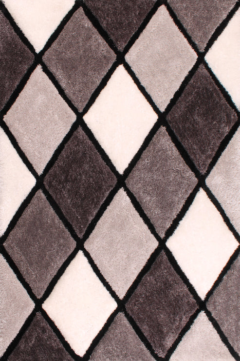 3D CARVED DIAMOND GREY