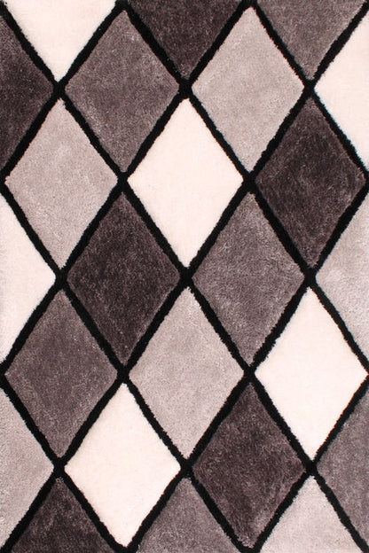 3D CARVED DIAMOND GREY