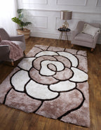 3D CARVED ROSE NATURAL