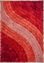 3D SHAGGY LENA RED