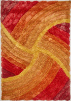 3D SHAGGY STELLA BURNT ORANGE