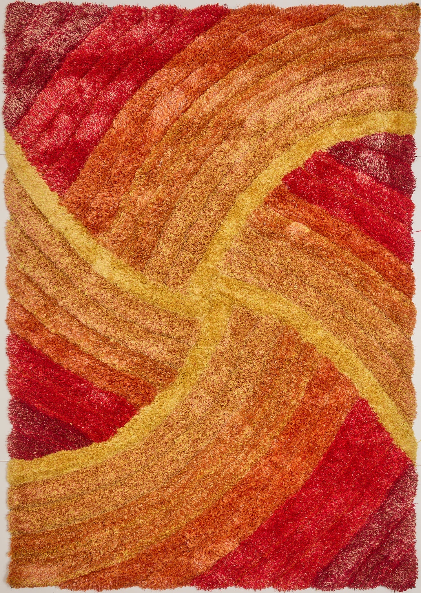 3D SHAGGY STELLA BURNT ORANGE