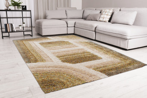 3D SHAGGY TRELLIS BROWN