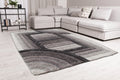 3D SHAGGY TRELLIS CHARCOAL