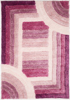 3D SHAGGY TRELLIS PURPLE