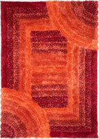 3D SHAGGY TRELLIS RED