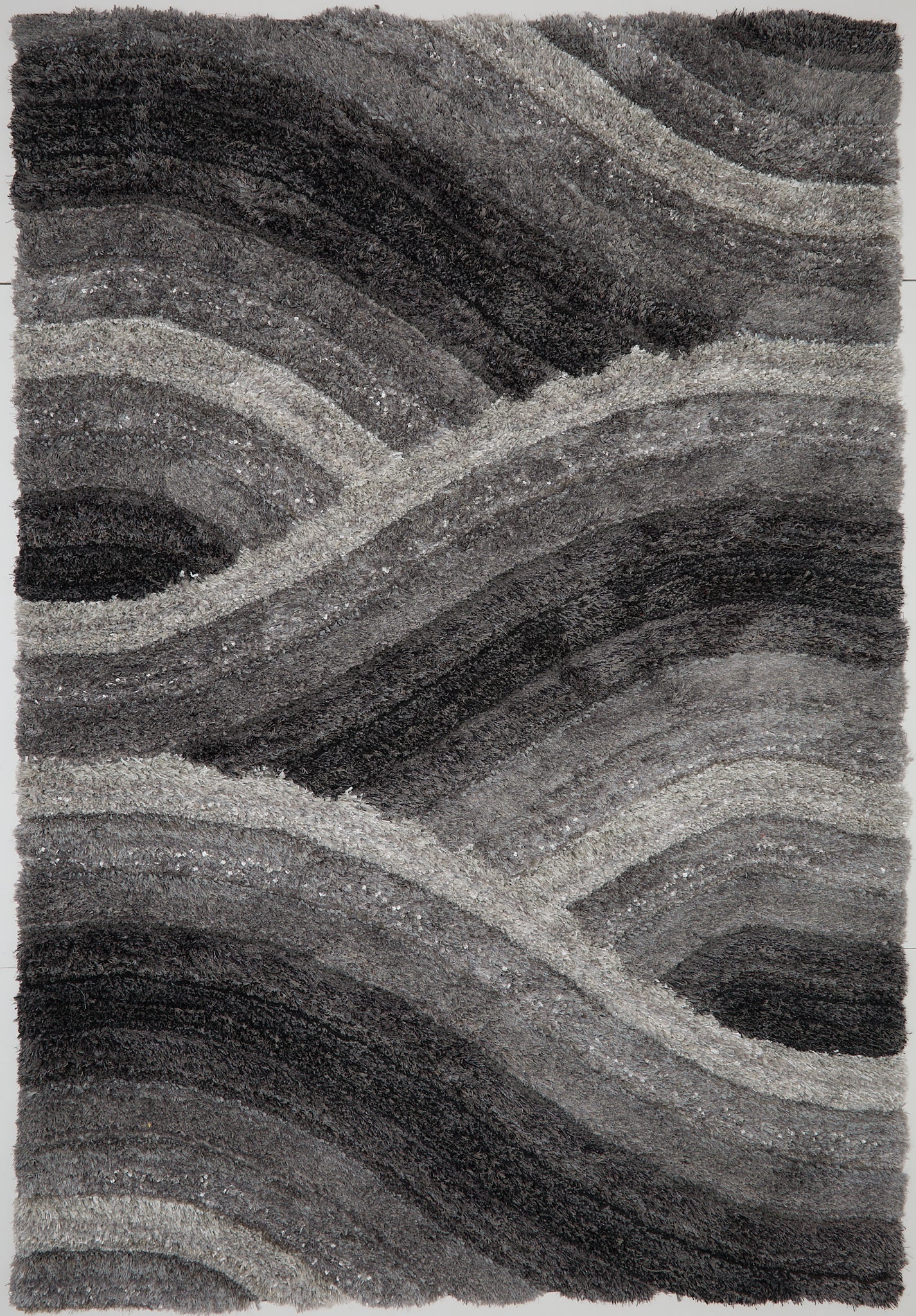 3D SHAGGY WAVE CHARCOAL