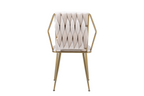 Daisy Cream Gold Dining Chair