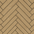 Acoustic Herringbone Wall Panel - Oak 2.4m x 0.6m (4 Pieces)