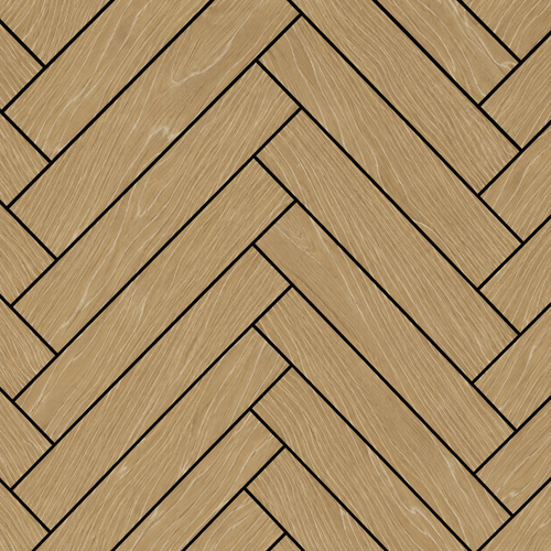 Acoustic Herringbone Wall Panel - Oak 2.4m x 0.6m (4 Pieces)