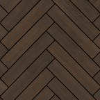 Acoustic Herringbone Wall Panel - Walnut 2.4m x 0.6m (4 Pieces)
