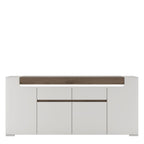 Zuno Wide 4 Door 2 Drawer Sideboard (inc. Plexi Lighting)