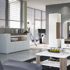 Zuno 3 Door Sideboard with open shelving (inc. Plexi Lighting)
