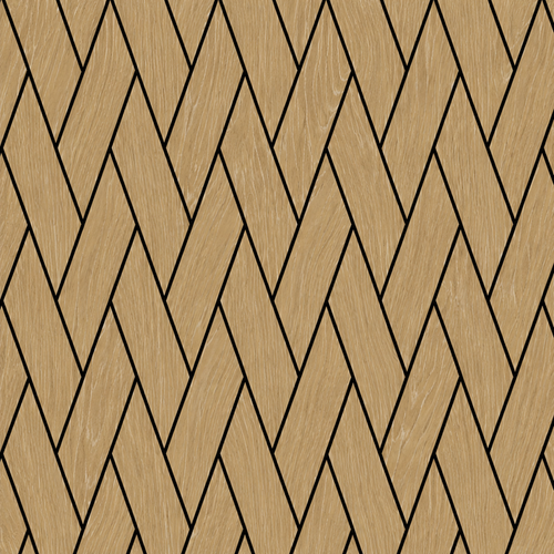 Acoustic Woven Wall Panel - Oak 2.4m x 0.6m (4 Pieces)