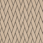 Acoustic Woven Wall Panel - Shadow Oak 2.4m x 0.6m (4 Pieces)
