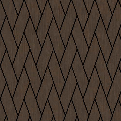 Acoustic Woven Wall Panel - Walnut 2.4m x 0.6m (4 Pieces)
