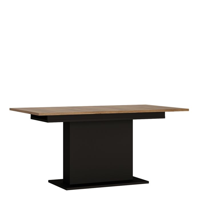 Brolo Extending Dining Table 160-200cm in Walnut and Dark Panel Finish